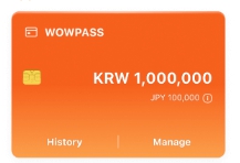 まるで韓国ローカルクレジットカード！？パスポートだけで作れるWOWPASSカード